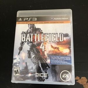 Battlefield 4 Sony PlayStation 3 2013 + China Rising Expansion‎ untested